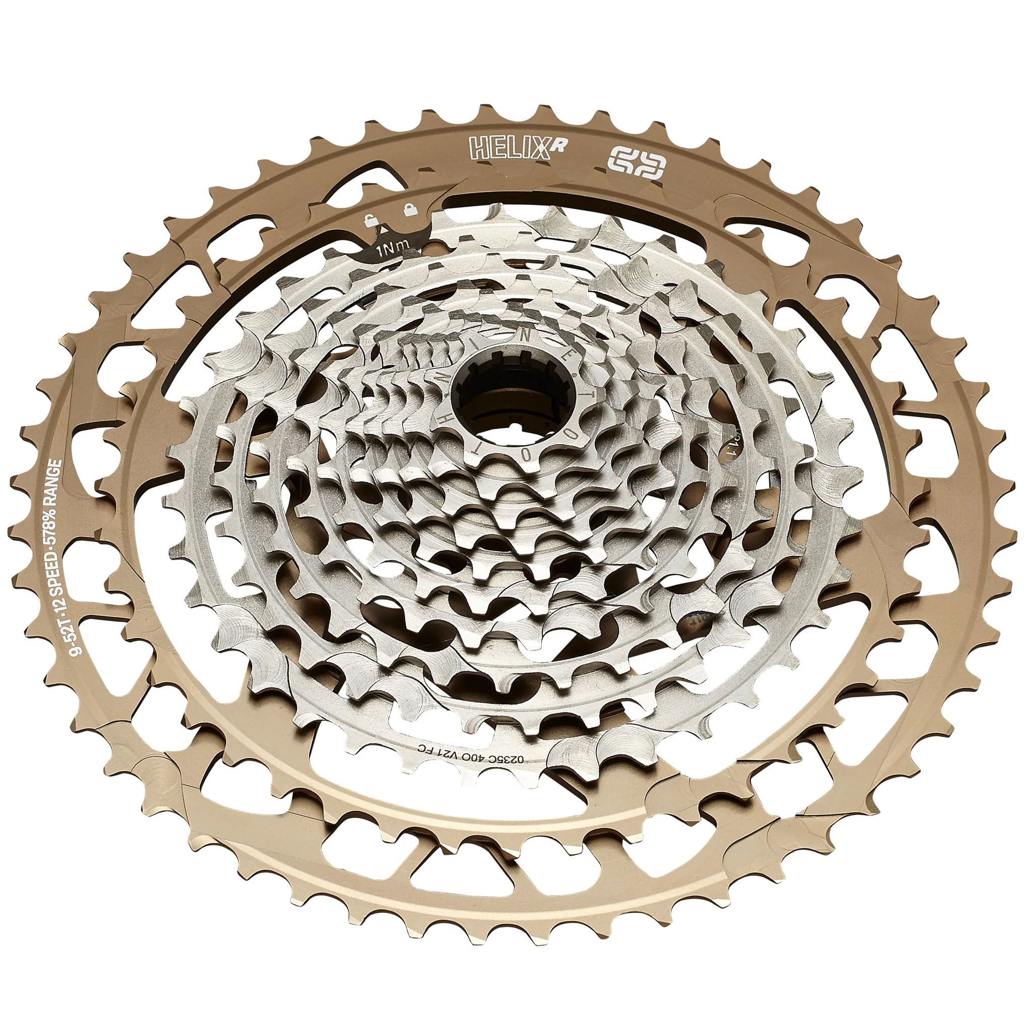 E*thirteen Helix Race 12sp Cassette, 9-52t - Bronze-0