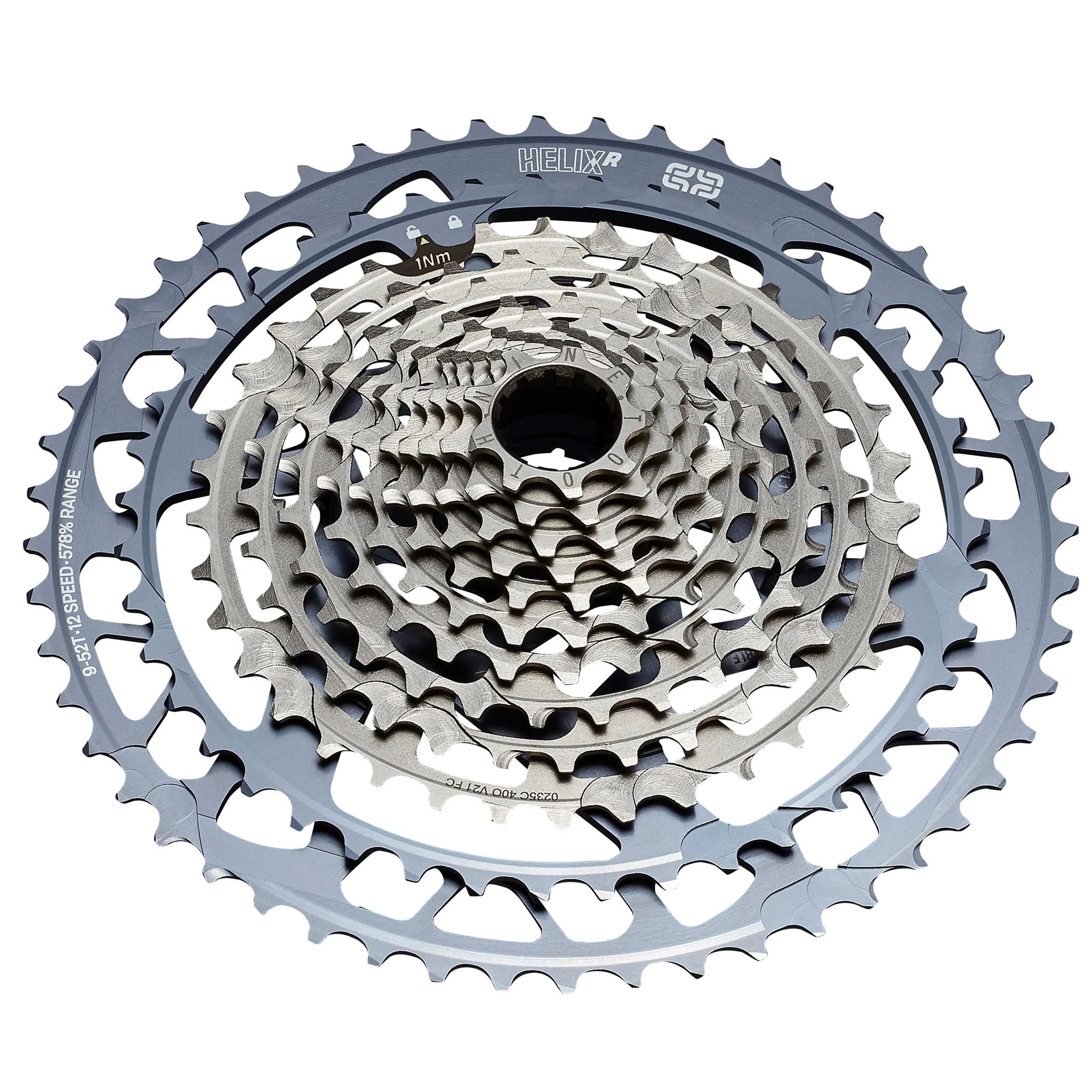 E*thirteen Helix Race 12sp Cassette, 9-52t - Gray-0