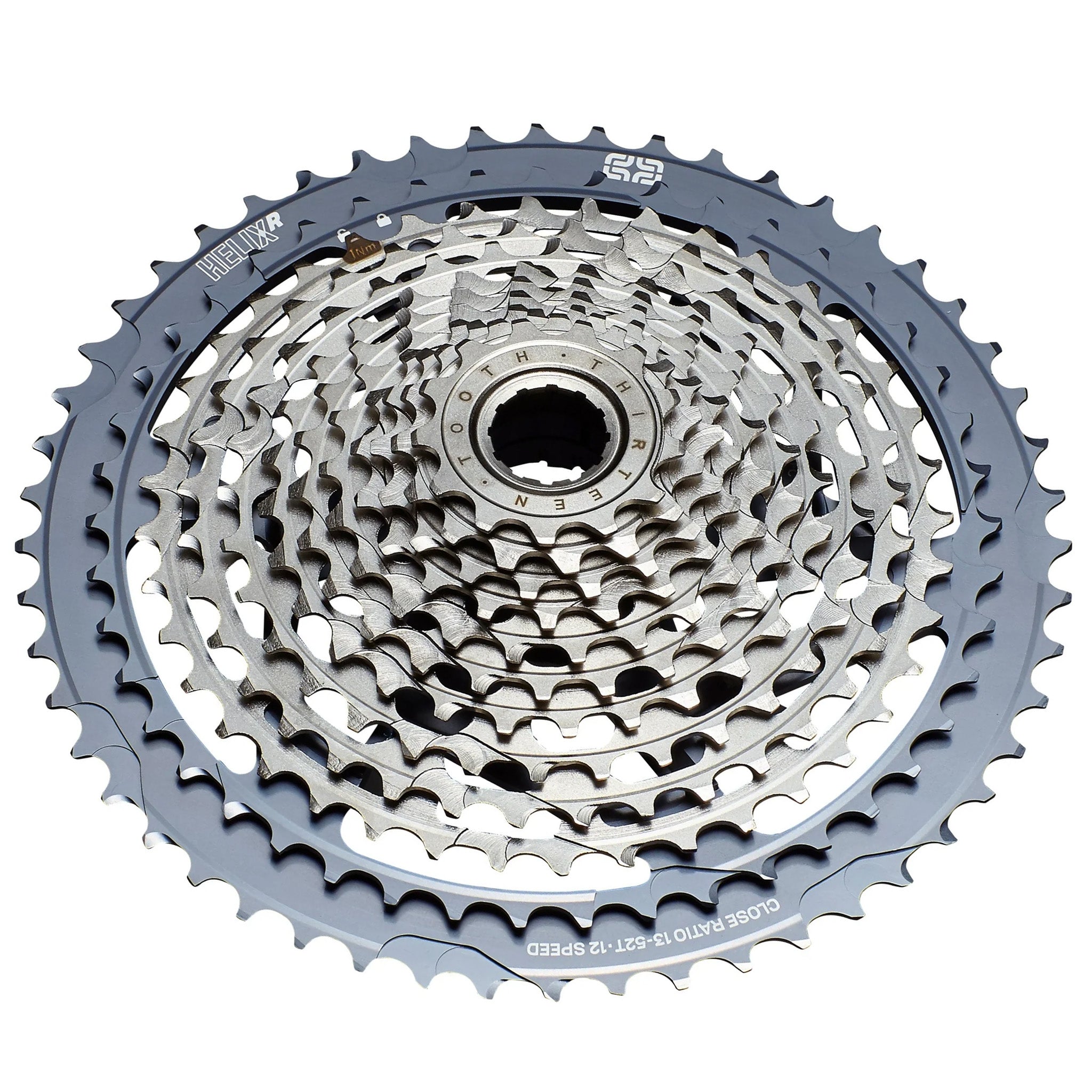 E*thirteen Helix Race 12sp Cassette, 13-52t - Gray  NLS-0