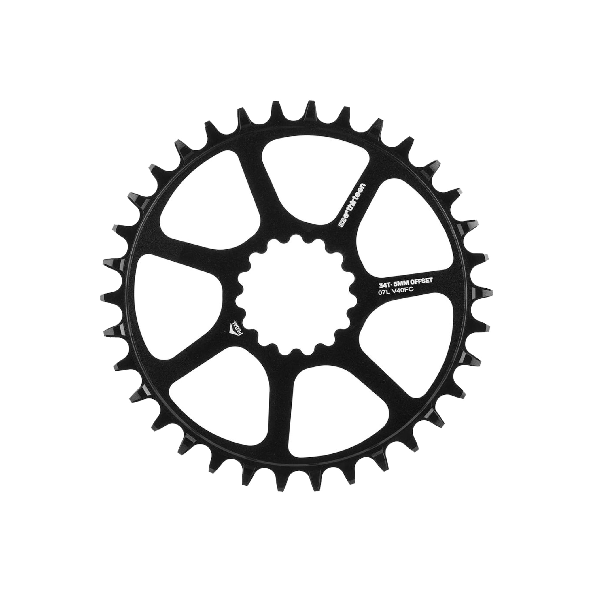 E*thirteen Ultralight Guidering (5mm Boost), 32t - Black-0