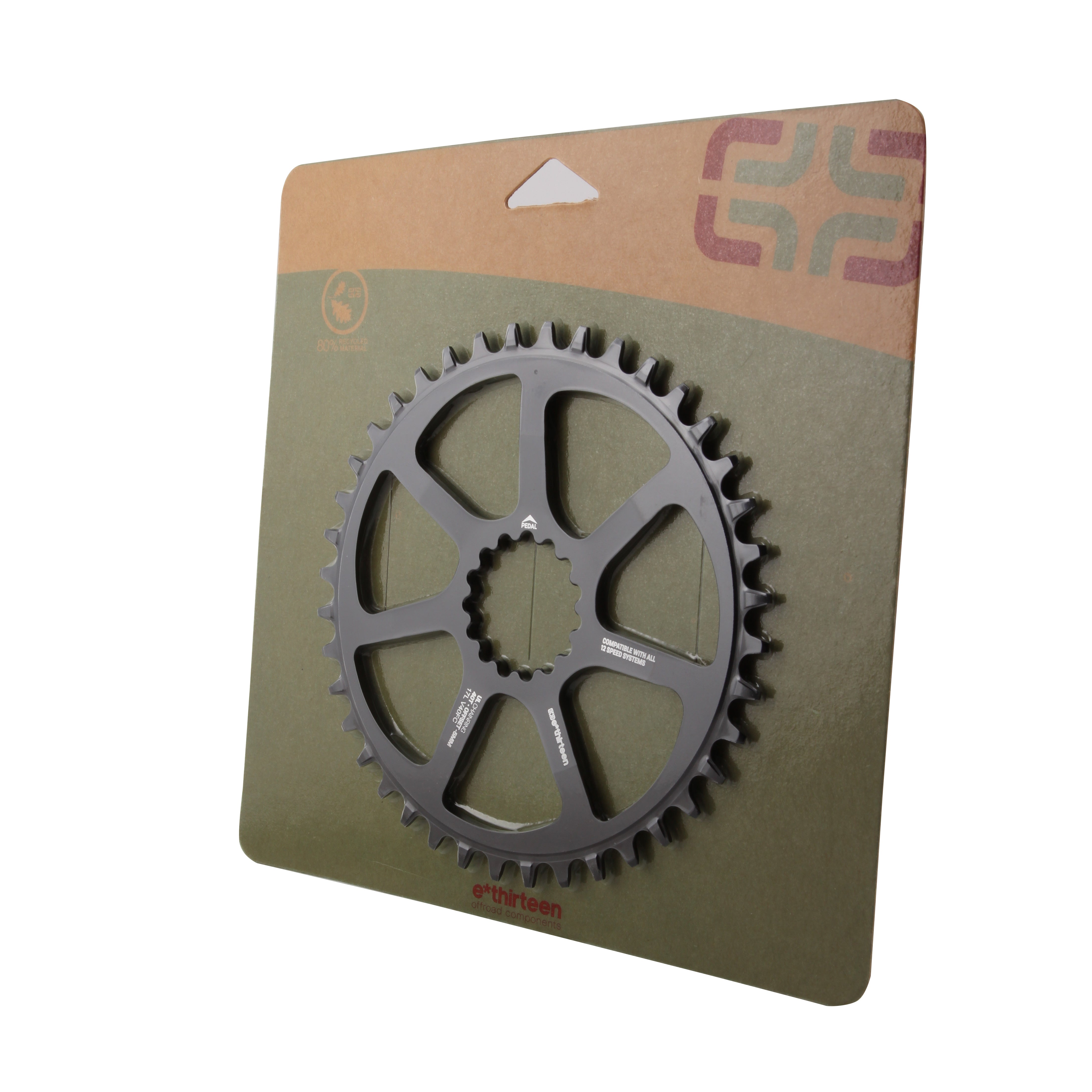 E*thirteen Ultralight Guidering (5mm Boost), 40t - Black-0