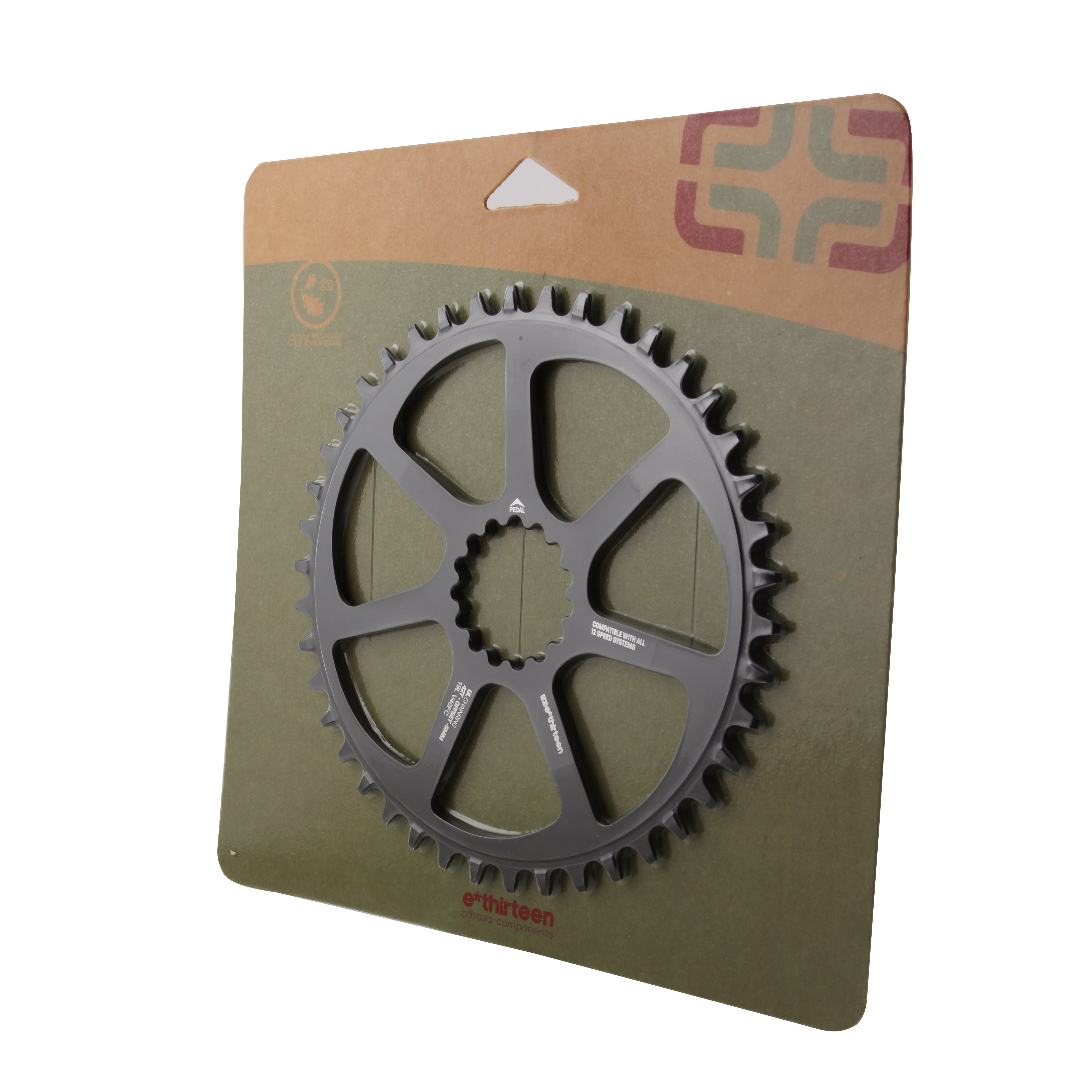 E*thirteen Ultralight Guidering (5mm Boost), 42t - Black-0