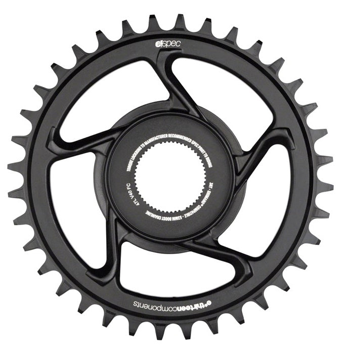 E*thirteen e*spec Aluminum Chainring, Shim EP8/E8000, 32t - Black-0
