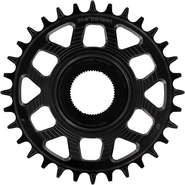 E*thirteen Helix R e*spec C-ring, Shimano EP8 , 32t -Black-0