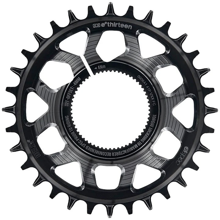 E*thirteen Helix R e*spec C-ring, Turbo Levo, 34t -Black  -0