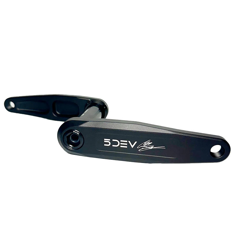 5Dev DH/Freeride Cranks, 155mm / DUB Spindle, Black-0