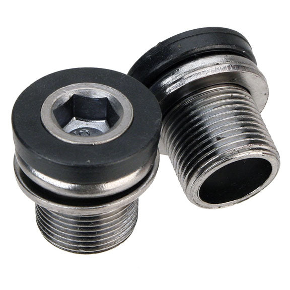 FSA Crank Bolts with Caps, ISIS-M15 Steel, Pair-0