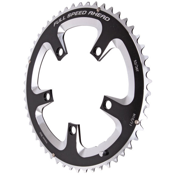 FSA Super Road Chainring, 110BCDx52T Blk N-10/11-0