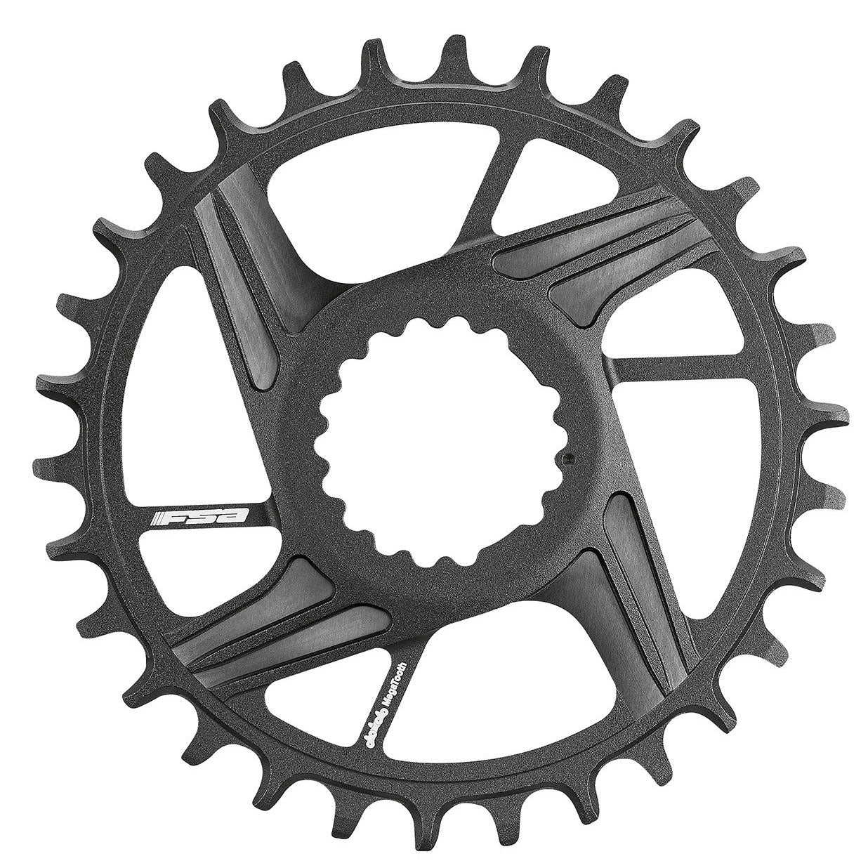FSA KFX DM 1x Chainring, Shim 12sp 32t, Blk  -0