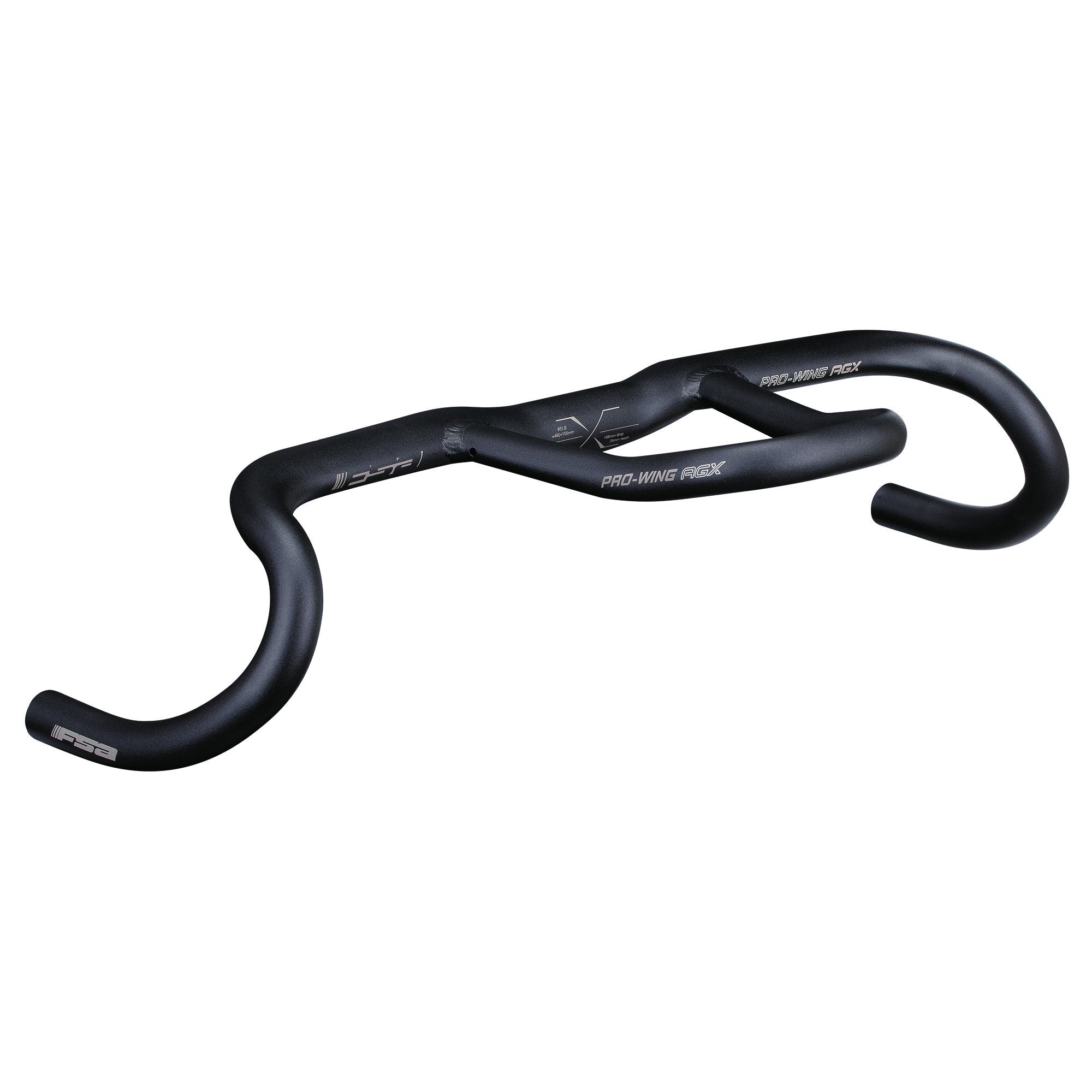 FSA Pro-Wing AGX Drop Bar, (31.8) 42cm, Black-0