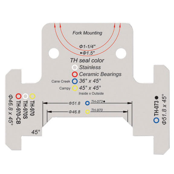 FSA Headset Guide Sizing Gauge, 1-1/4" and 1.5"-0