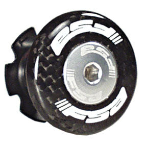 FSA Carbon Top Cap, 1-1/8" - Black-0