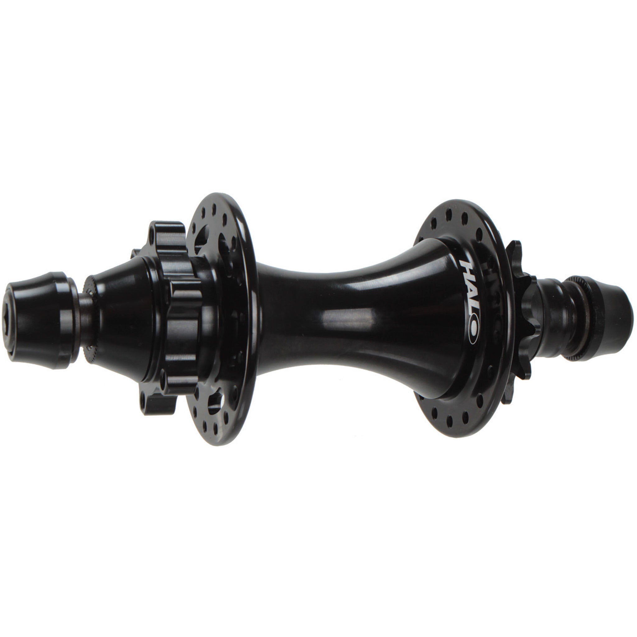 Halo DJD Bush Drive Rear Hub, (10/14mm) 32h, Black-0