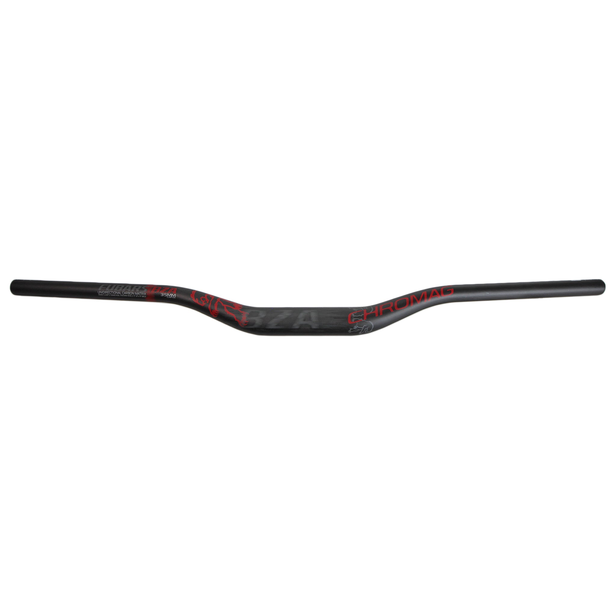 Chromag BZA 35 Carbon Riser Bar, (35.0) 35mm/800mm - Blk/Red-0