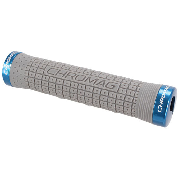 Chromag Clutch Grips, Gray/Blue-0