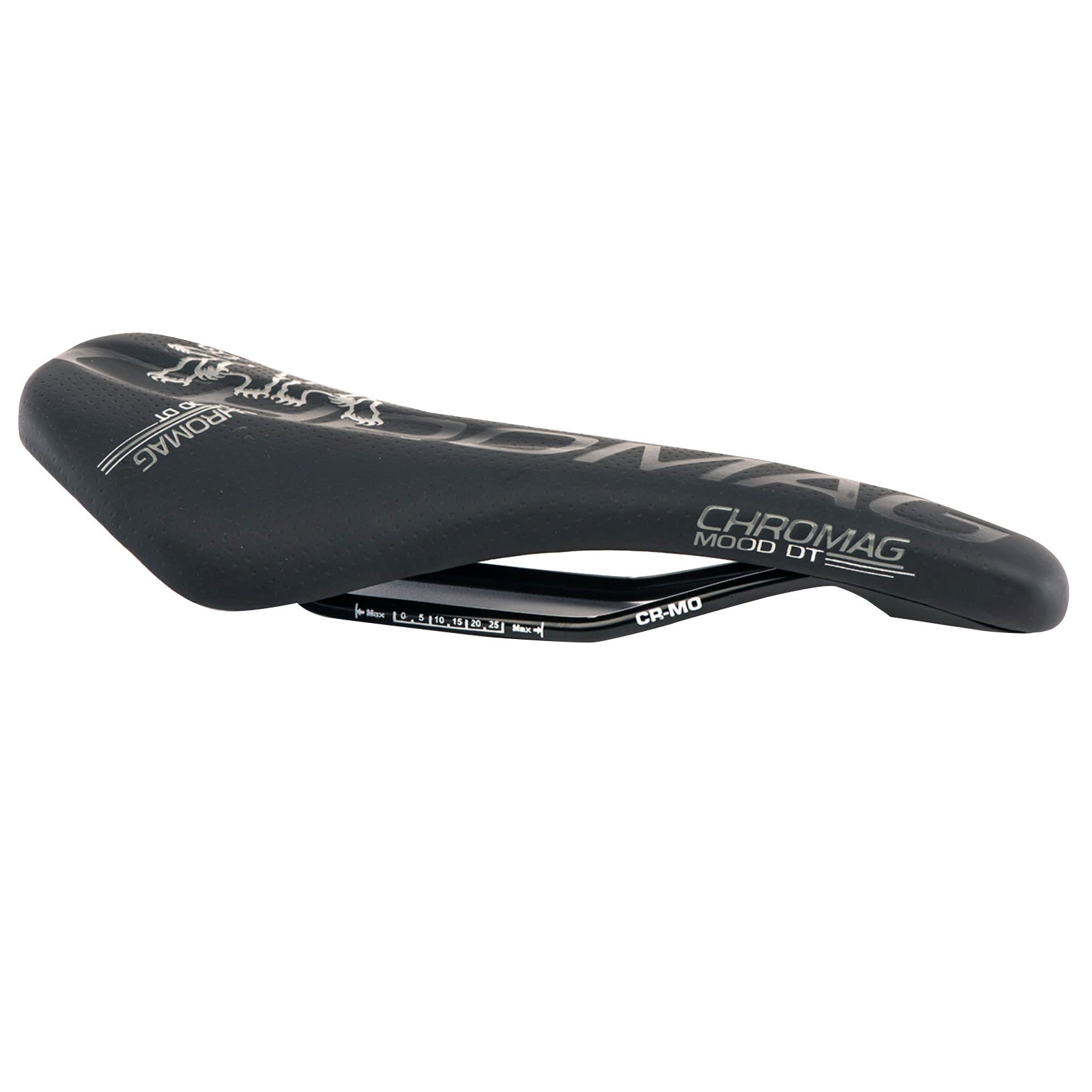 Chromag Mood DT Saddle, CrMo Rails - Black/Gray-0