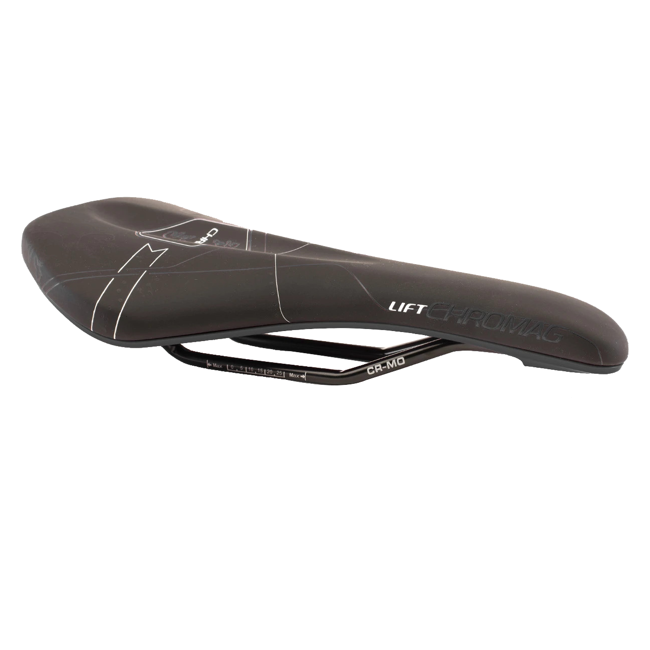 Chromag Lift Saddle, Synth Top, CrMo Rails - Black/Gray-0