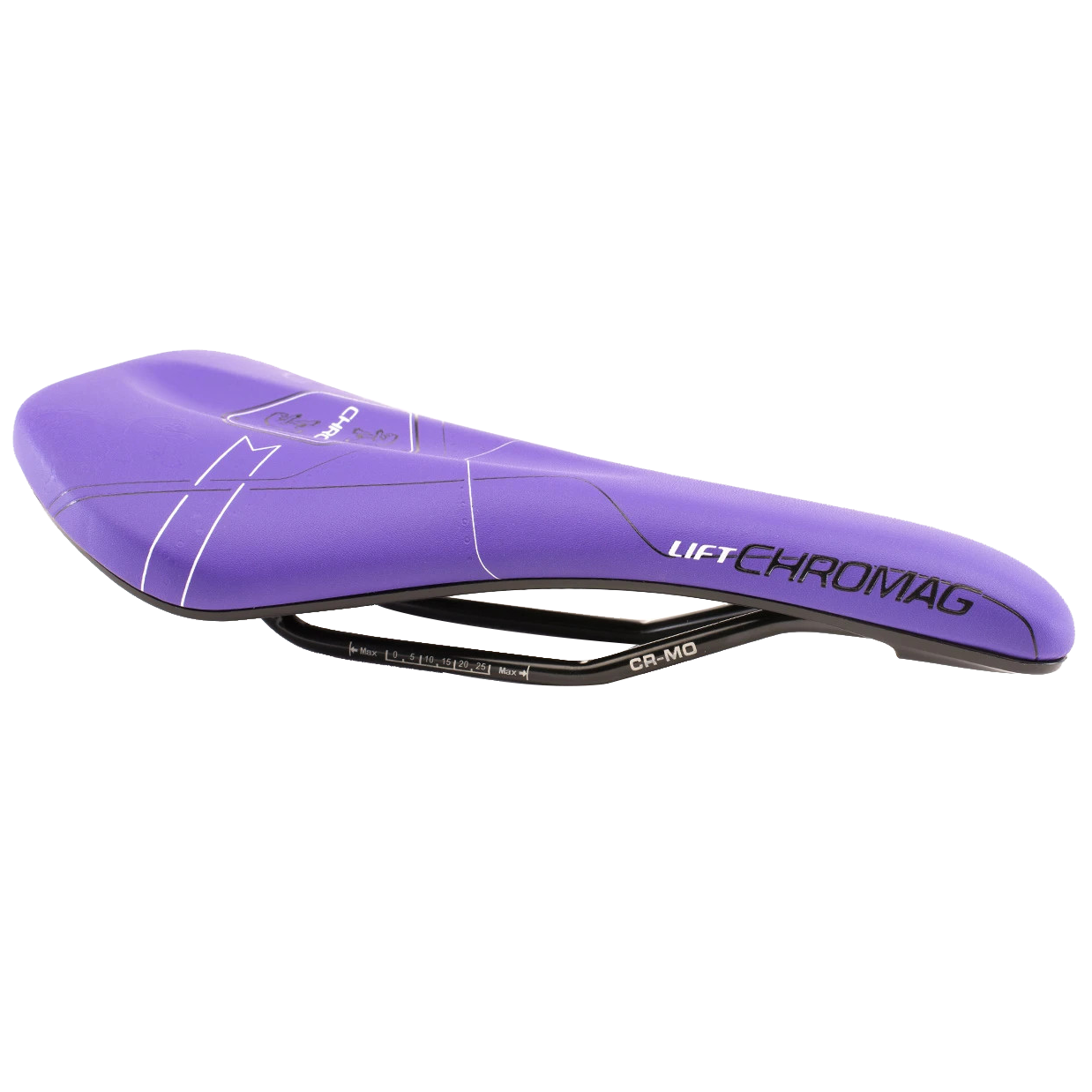 Chromag Lift Saddle, Synth Top, CrMo Rails - Purple-0