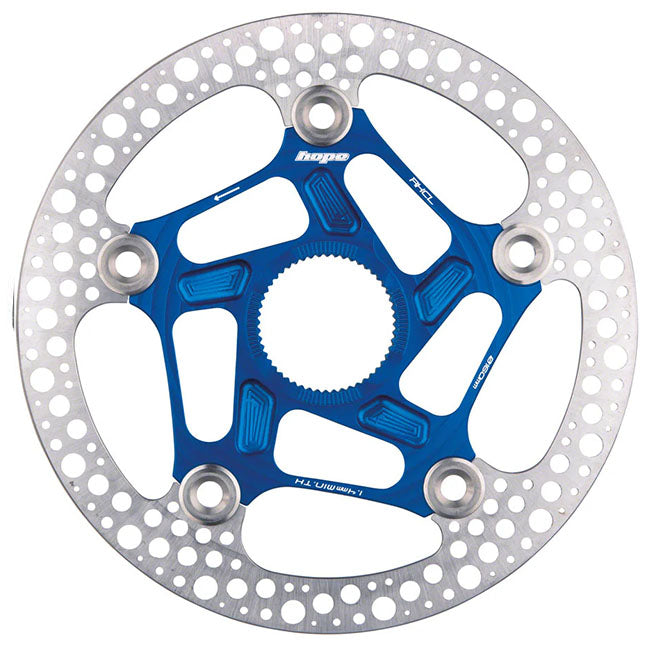 Hope Road Center Lock Floating Rotor, 140mm, Blue  -0