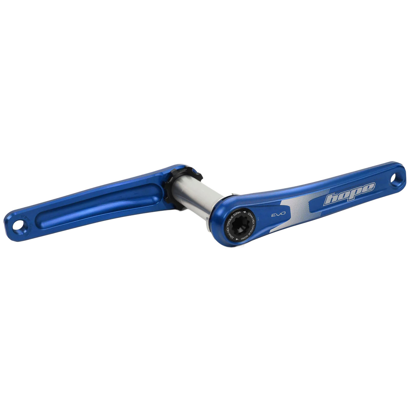 Hope Evo Crankset No Spider(68/73mm), 155mm, Blue-0