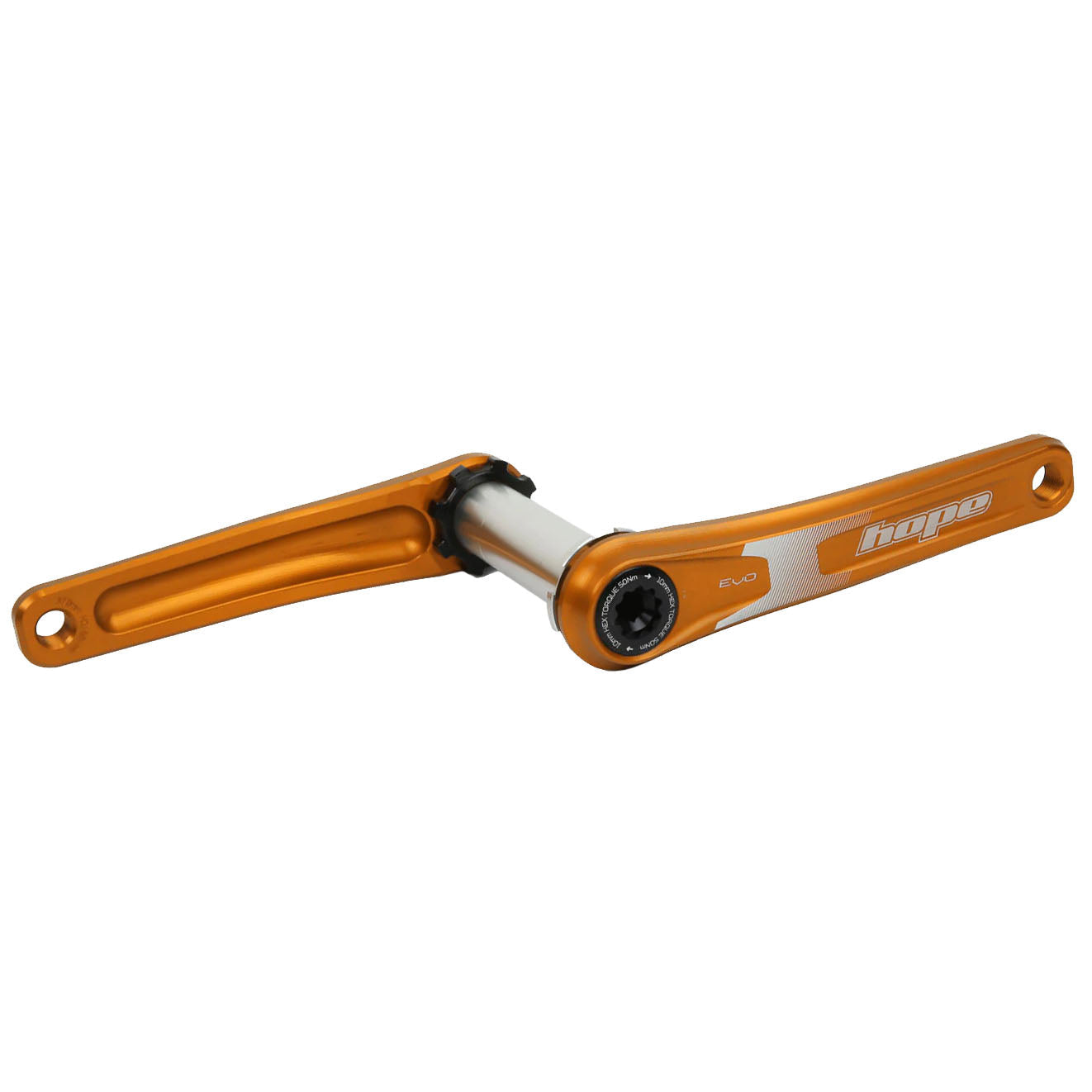 Hope Evo Crankset No Spider(68/73mm), 155mm, Orange  -0