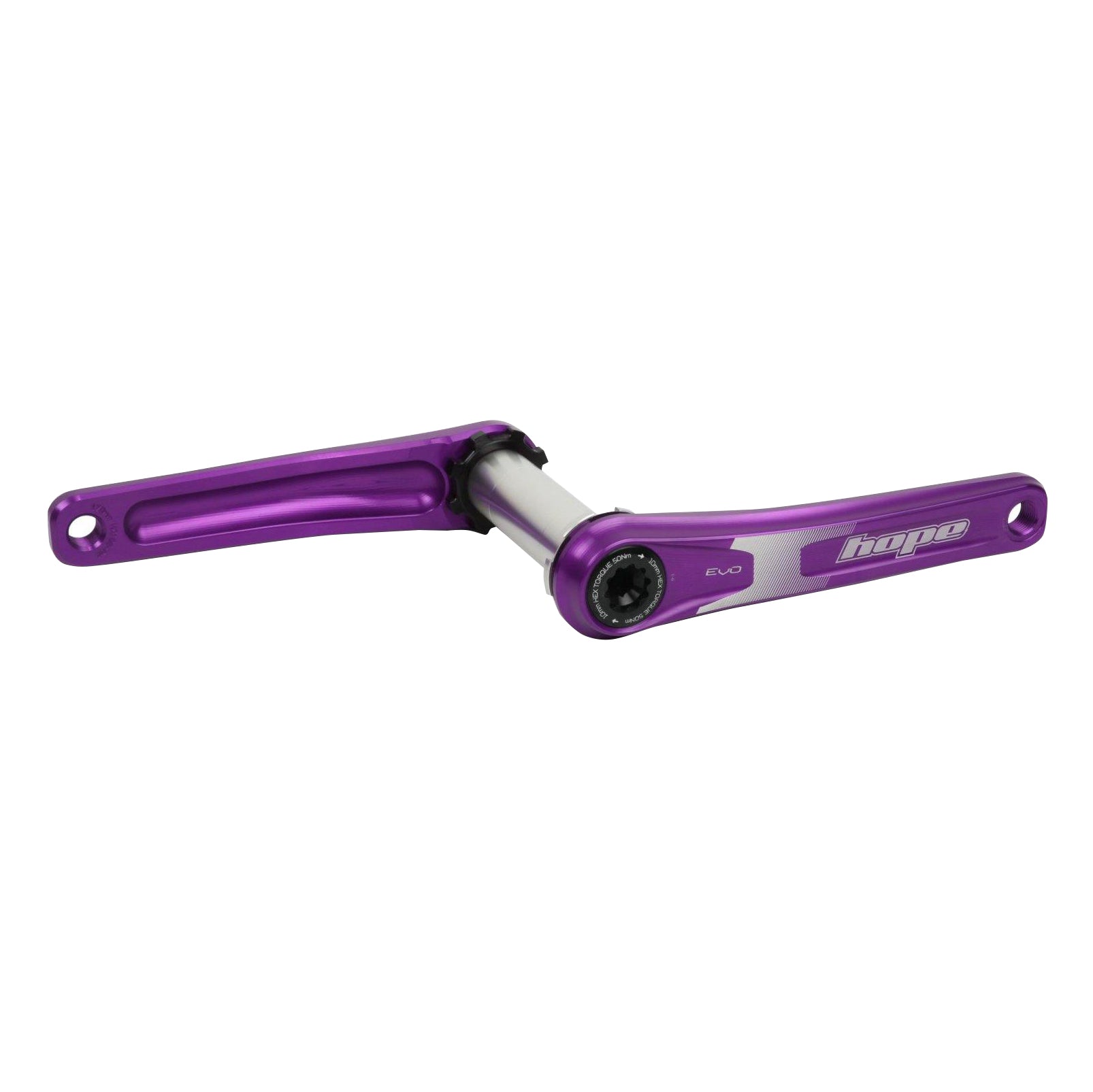 Hope Evo Crankset No Spider(68/73mm), 155mm, Purple-0