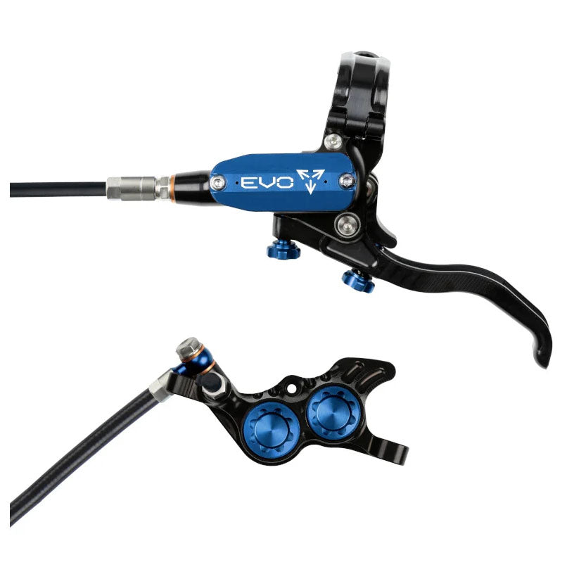 Hope Tech 4 Evo GR4 Disc Brake, Left/Front, 74mm, Blck/Blue-0