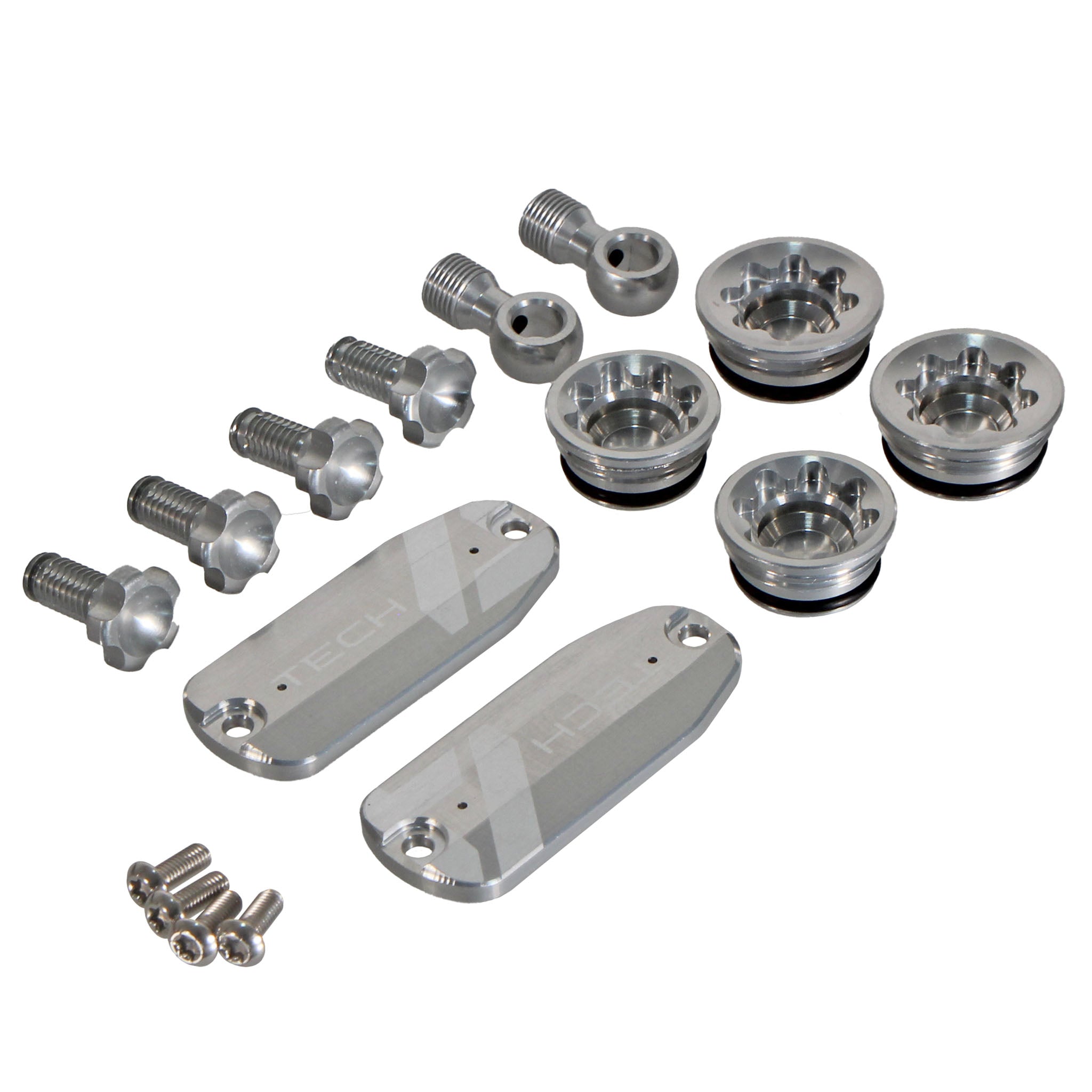 Hope Tech 4 V4 Custom Color Kit, Silver-0