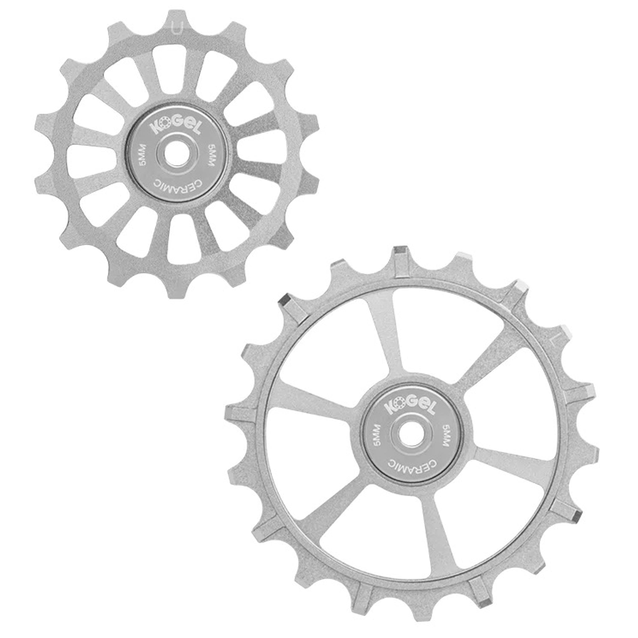 Kogel Bearings 14/18T Hybrid Ceramic Pulley Set Transmission, Raw-0