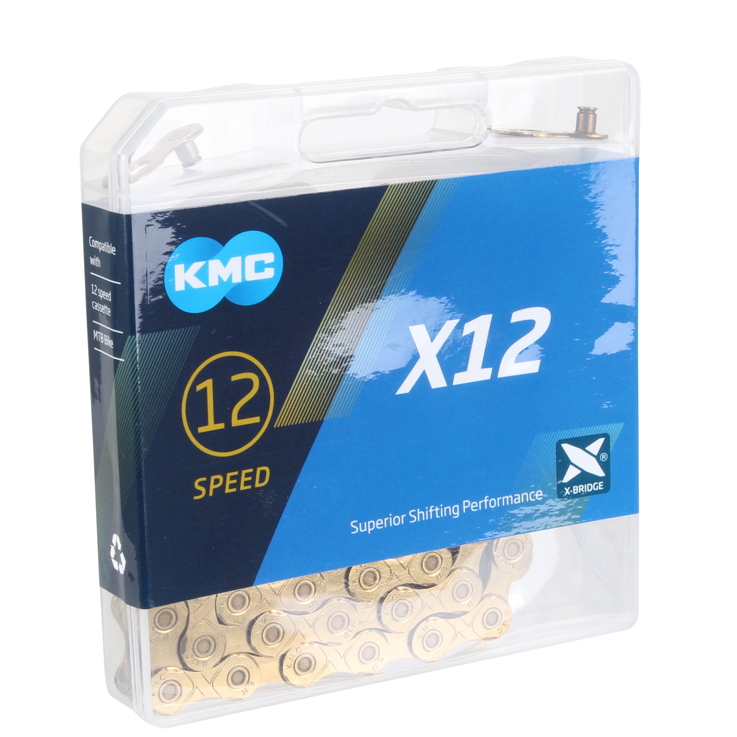 KMC X-12 Ti-Nitride Coated 12sp Chain, Gold-0
