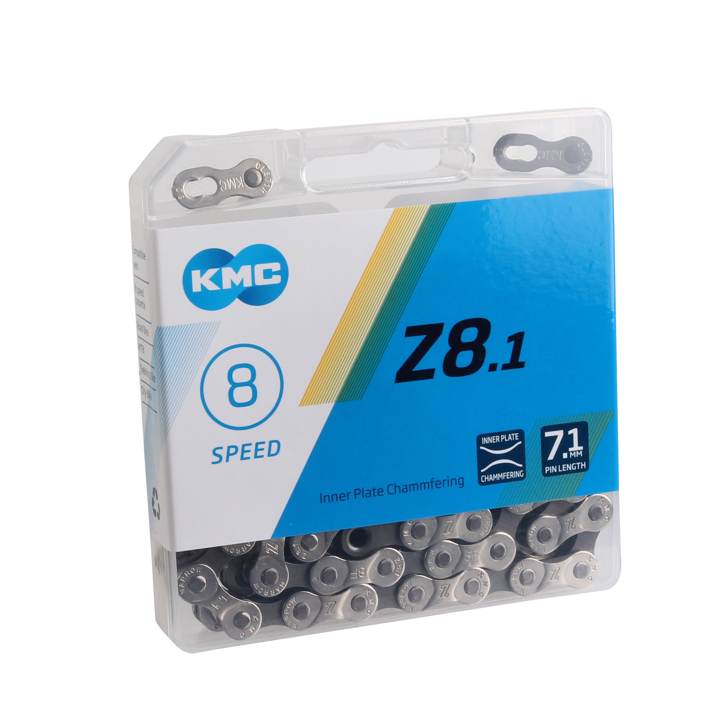 KMC Z8.1 Chain (8sp), Silver/Gray-0