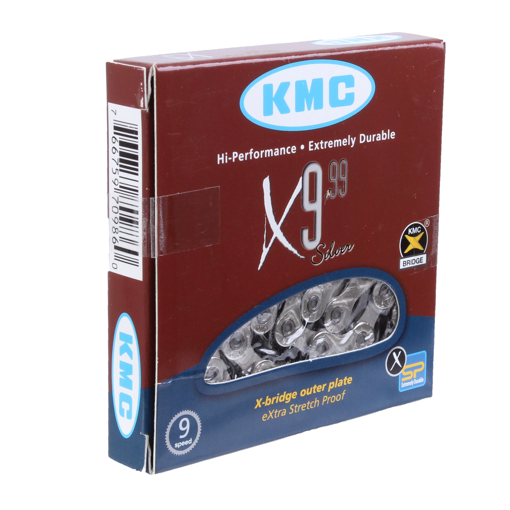KMC X9 Chain (9sp), Silver-0