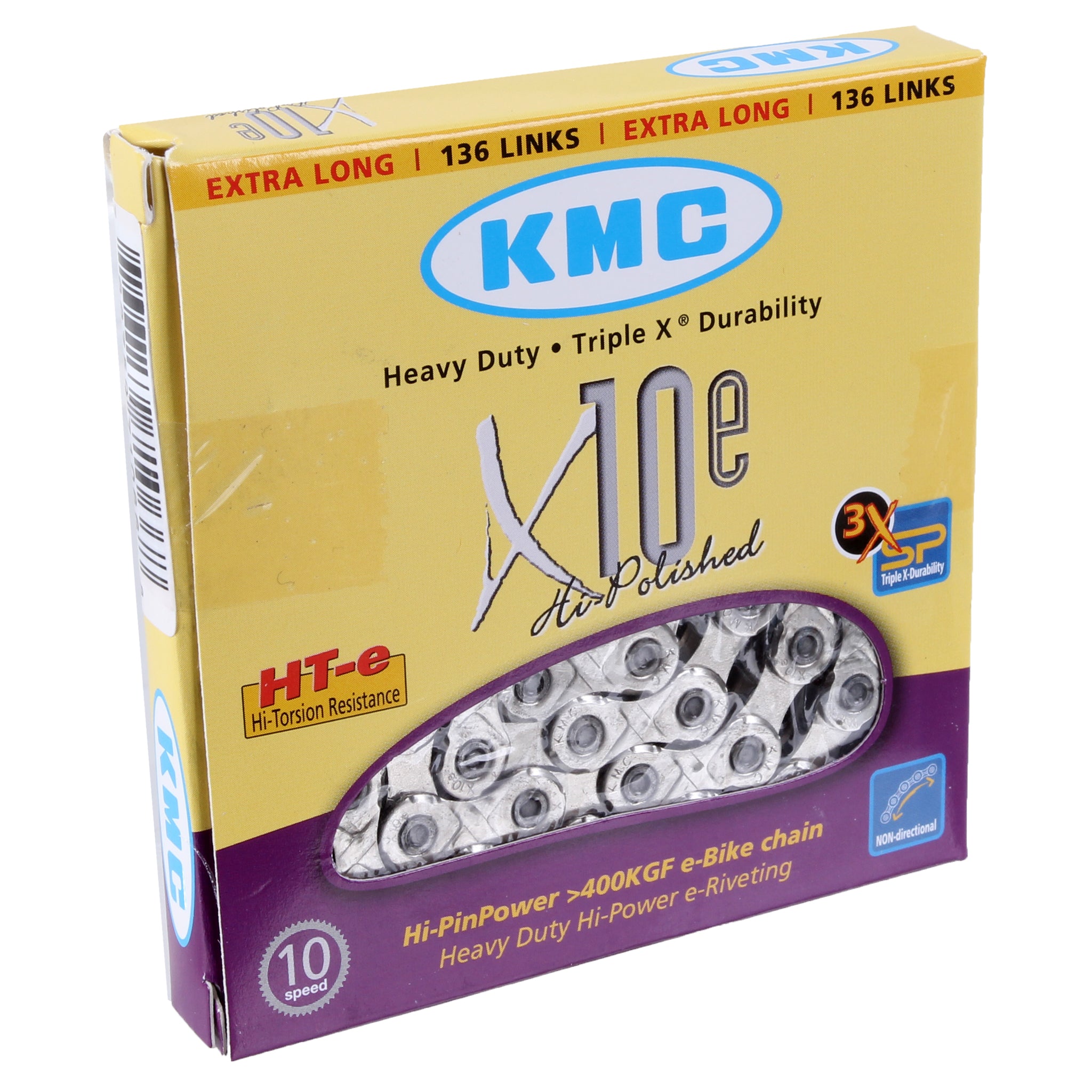 KMC e10 E-Bike 10sp Chain, Silver-0