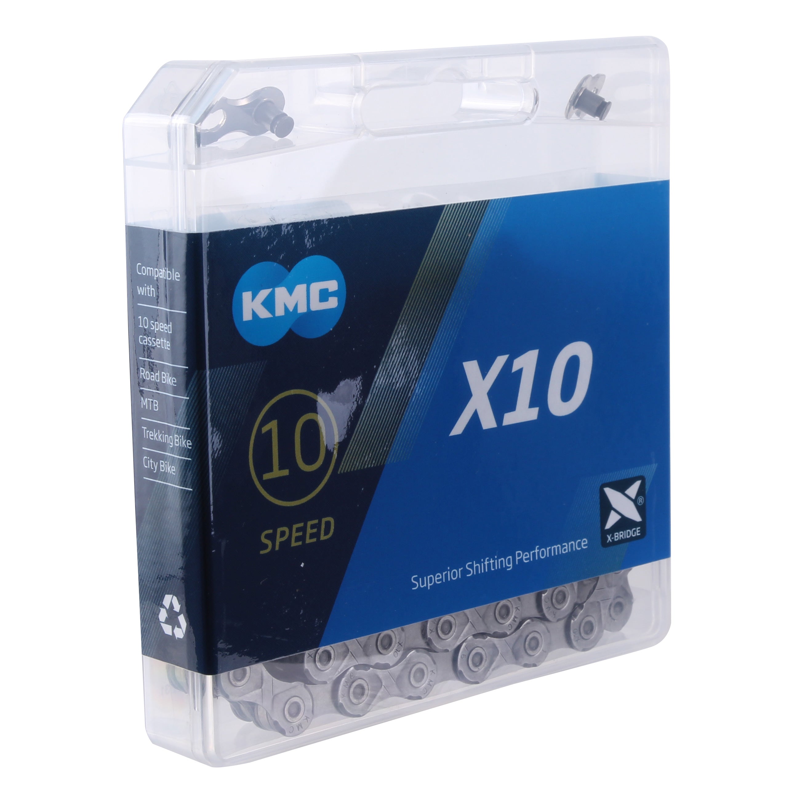 KMC X10 10sp Chain, Gray-0