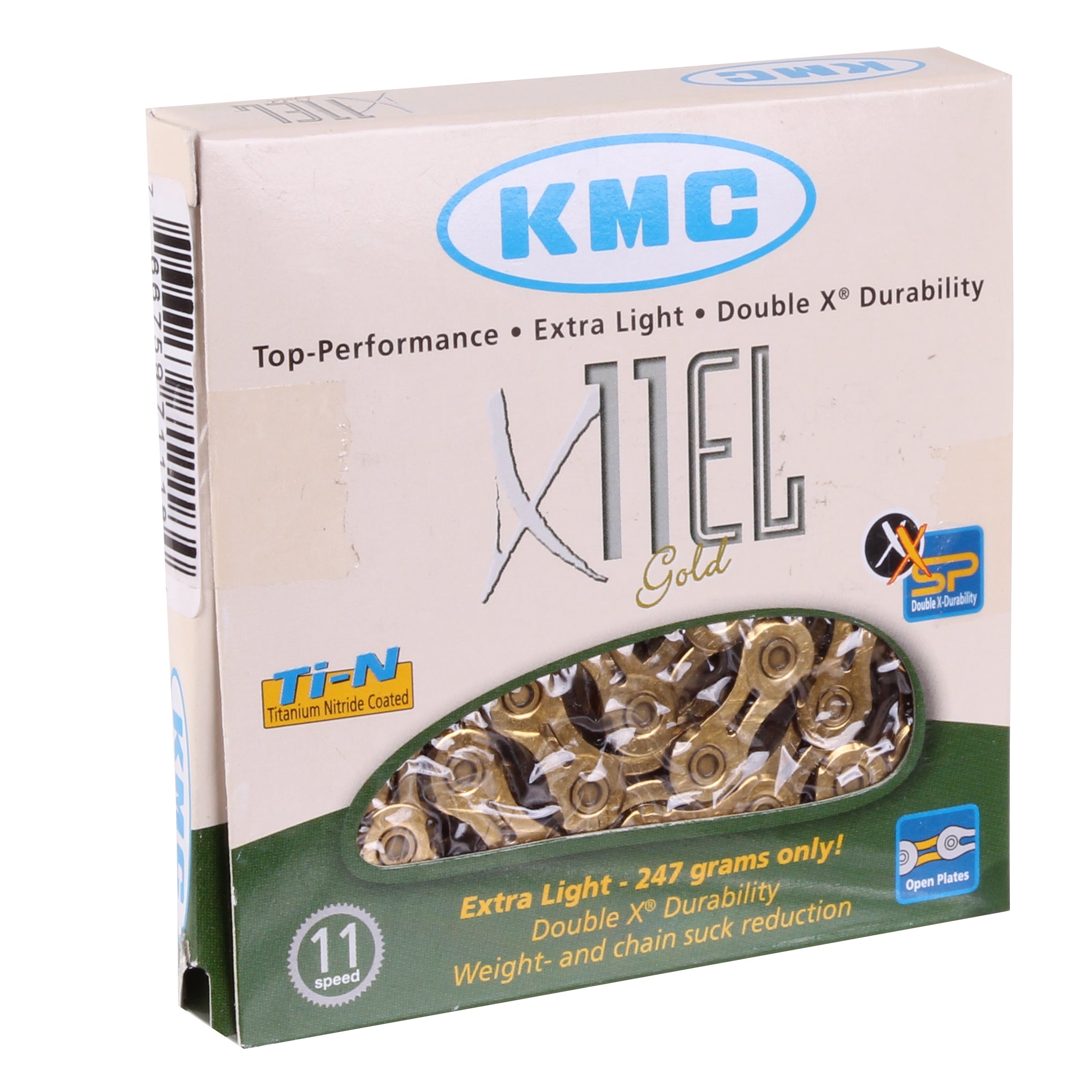 KMC X11EL Extra Light 11sp Chain, Gold-0