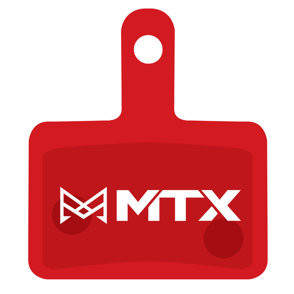 MTX Braking Disc Pads, Shimano (B-type 2-piston) TRP, Red Label-0