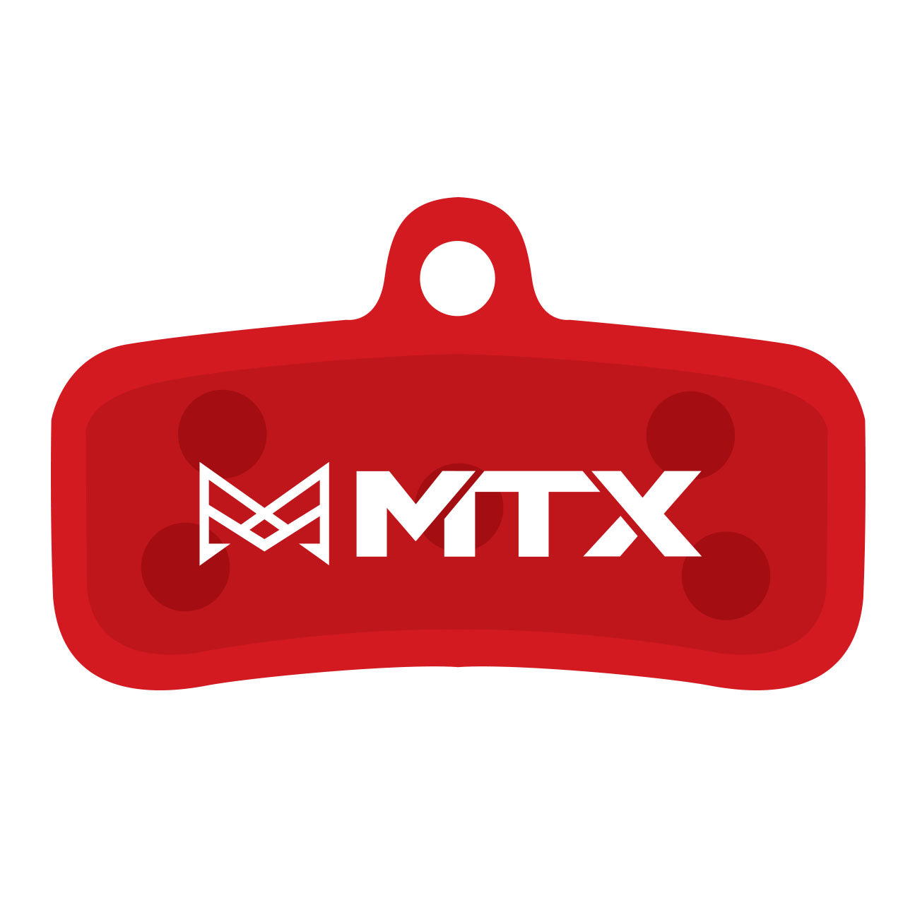 MTX Braking Disc Pads, Shimano (D-type 4-pist) TRP Quad, Red Label-0