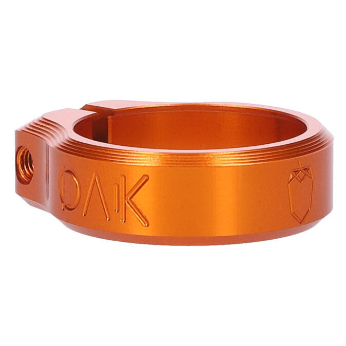 OAK Components Orbit Seatpost Clamp, 34.9mm, Orange-0