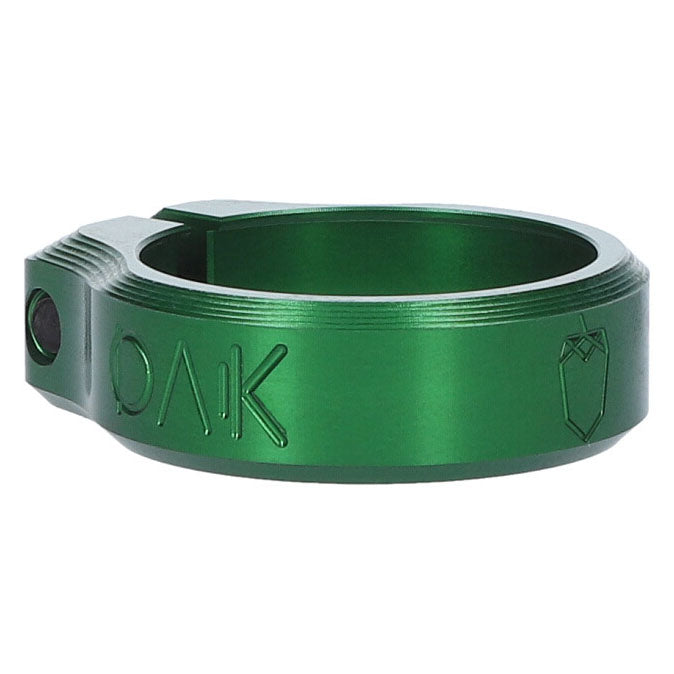 OAK Components Orbit Seatpost Clamp, 38.5mm, Green-0