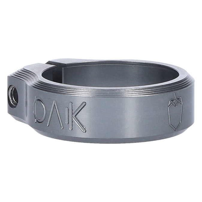 OAK Components Orbit Seatpost Clamp, 34.9mm, Lunar Gray-0