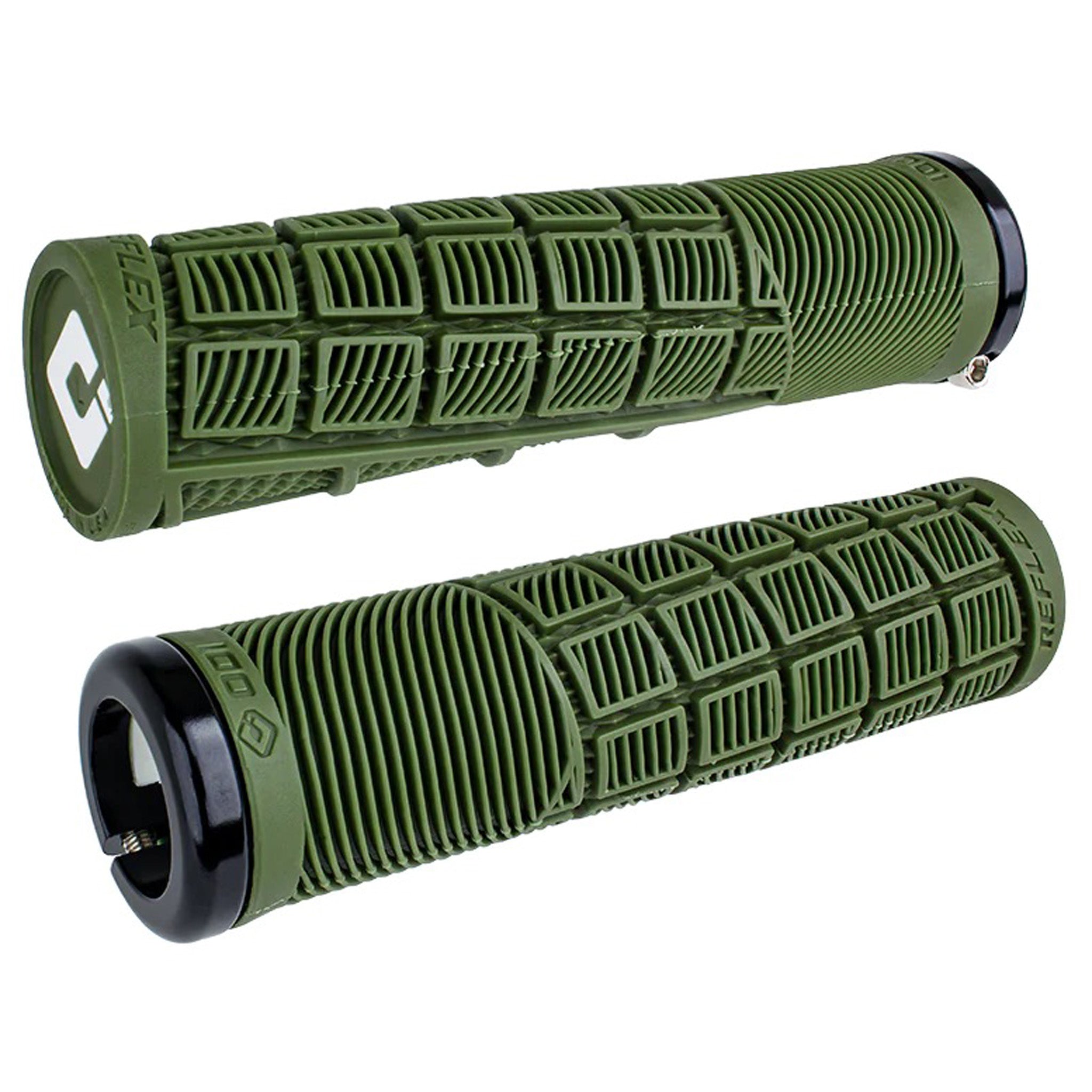 ODI Lock-On MTB, Reflex Grip - Army Green/Black-0