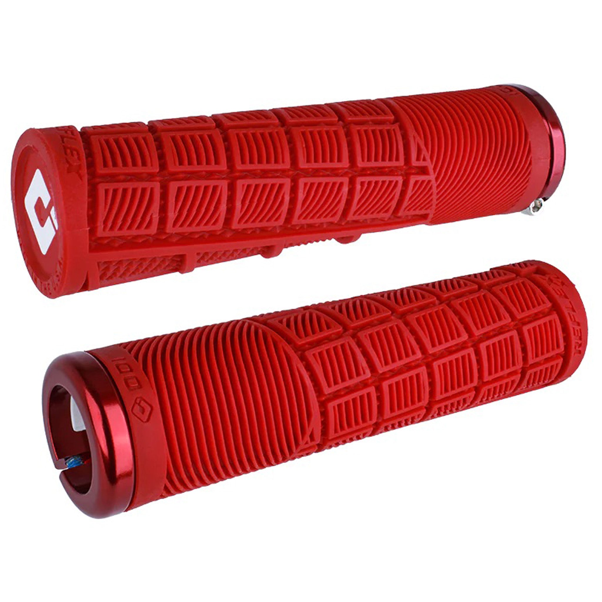 ODI Lock-On MTB, Reflex XL Grip - Red/Red-0