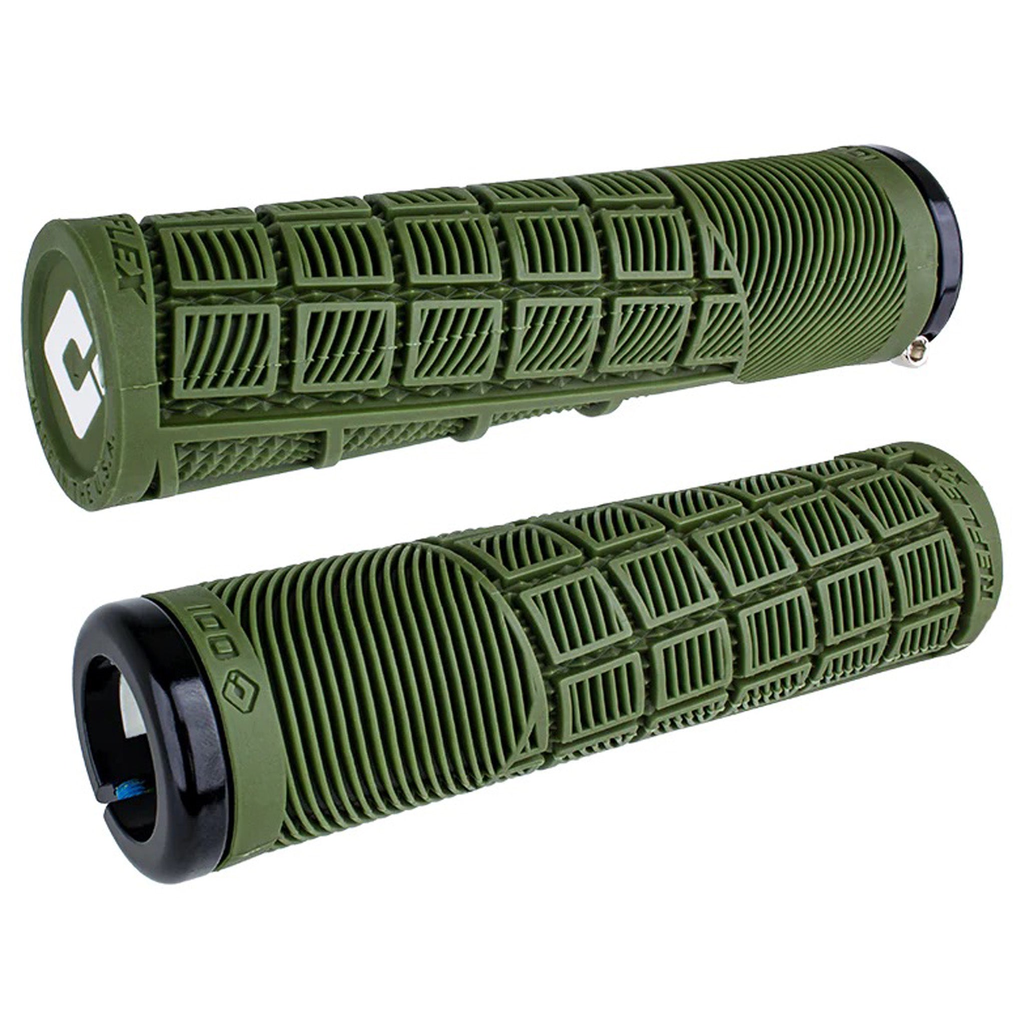 ODI Lock-On MTB, Reflex XL Grip - Army Green/Black-0