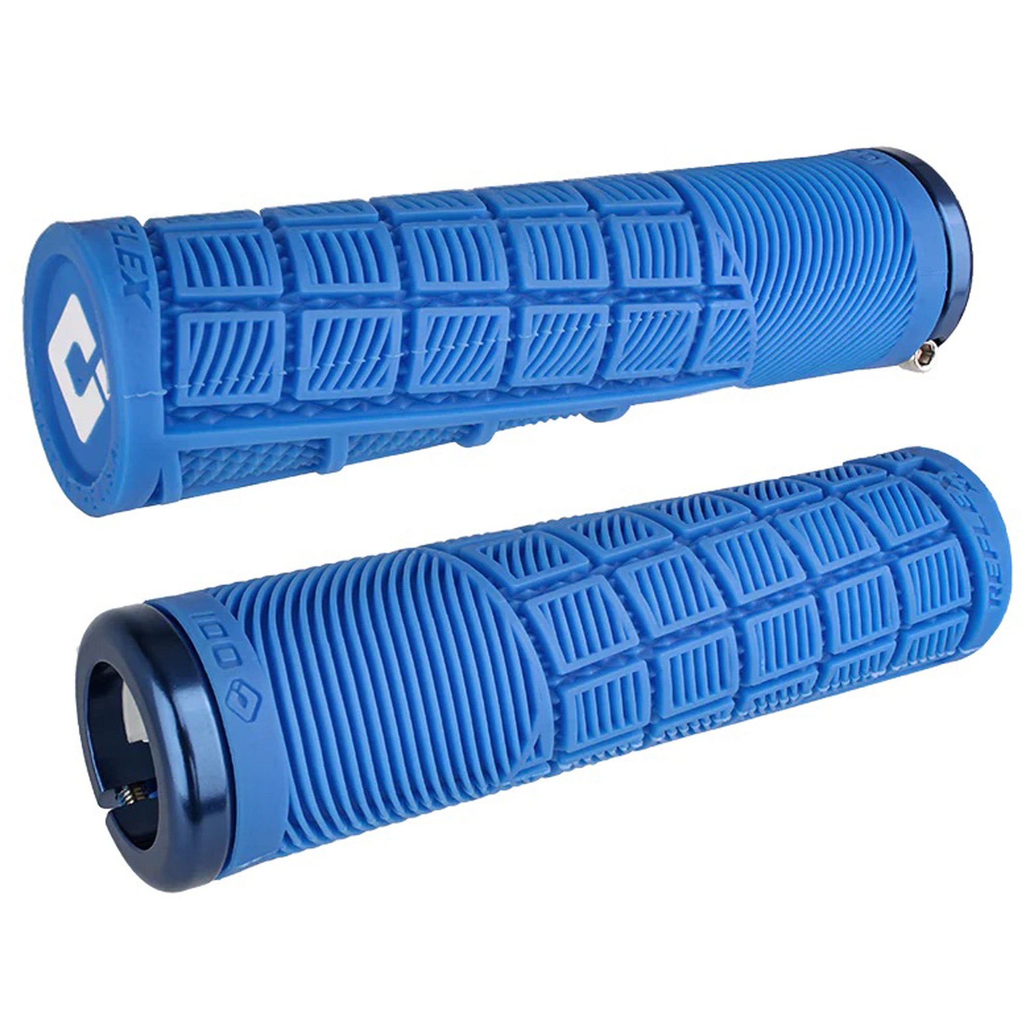 ODI Lock-On MTB, Reflex XL Grip - Blue/Blue-0