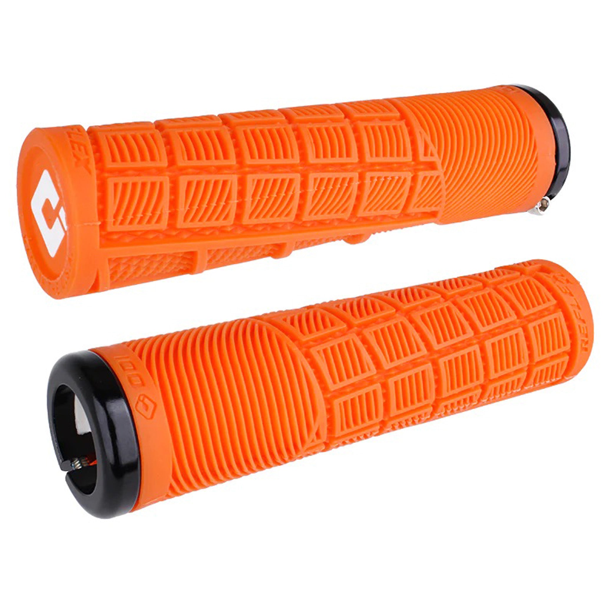 ODI Lock-On MTB, Reflex XL Grip - Orange/Black-0