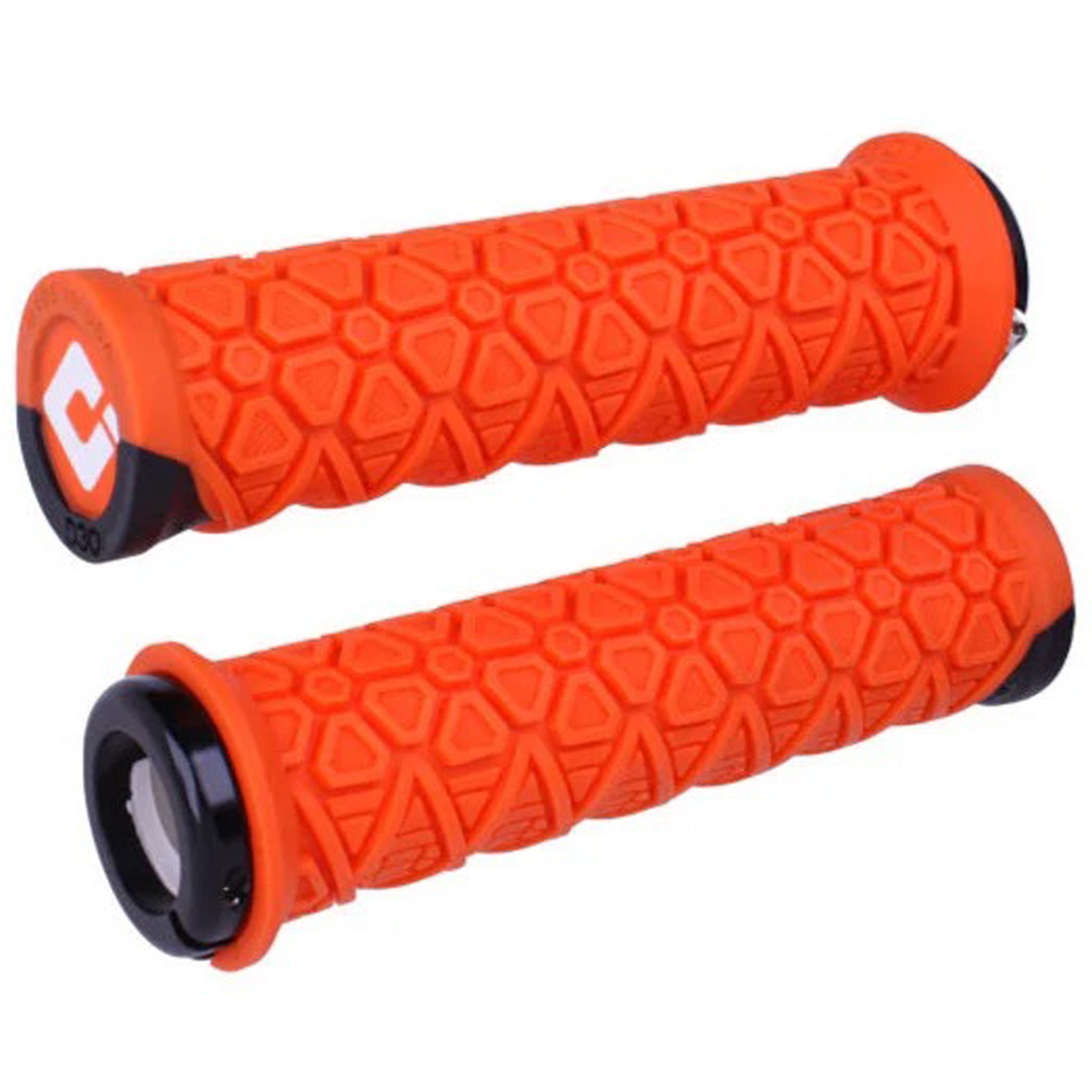 ODI Lock-On MTB, D30 Vanquish, Orange/Black-0