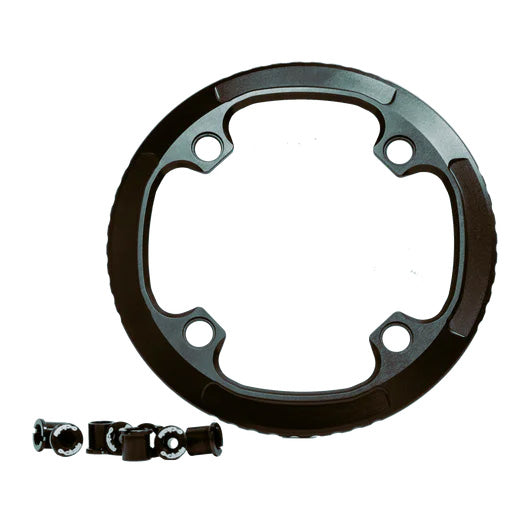 Ochain Bash Guard + Nuts 32-34t, Black-0