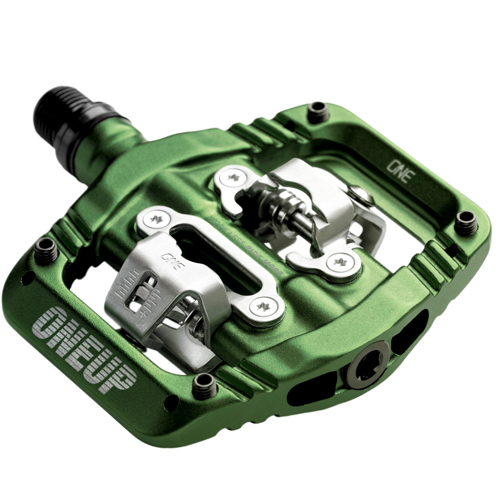 OneUp Components Clip Pedals, CrMo, Dark Green-0