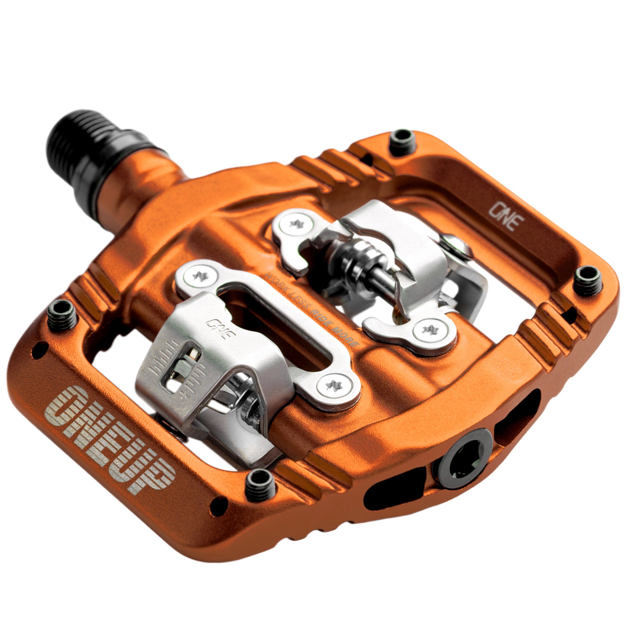OneUp Components Clip Pedals, CrMo, Orange-0