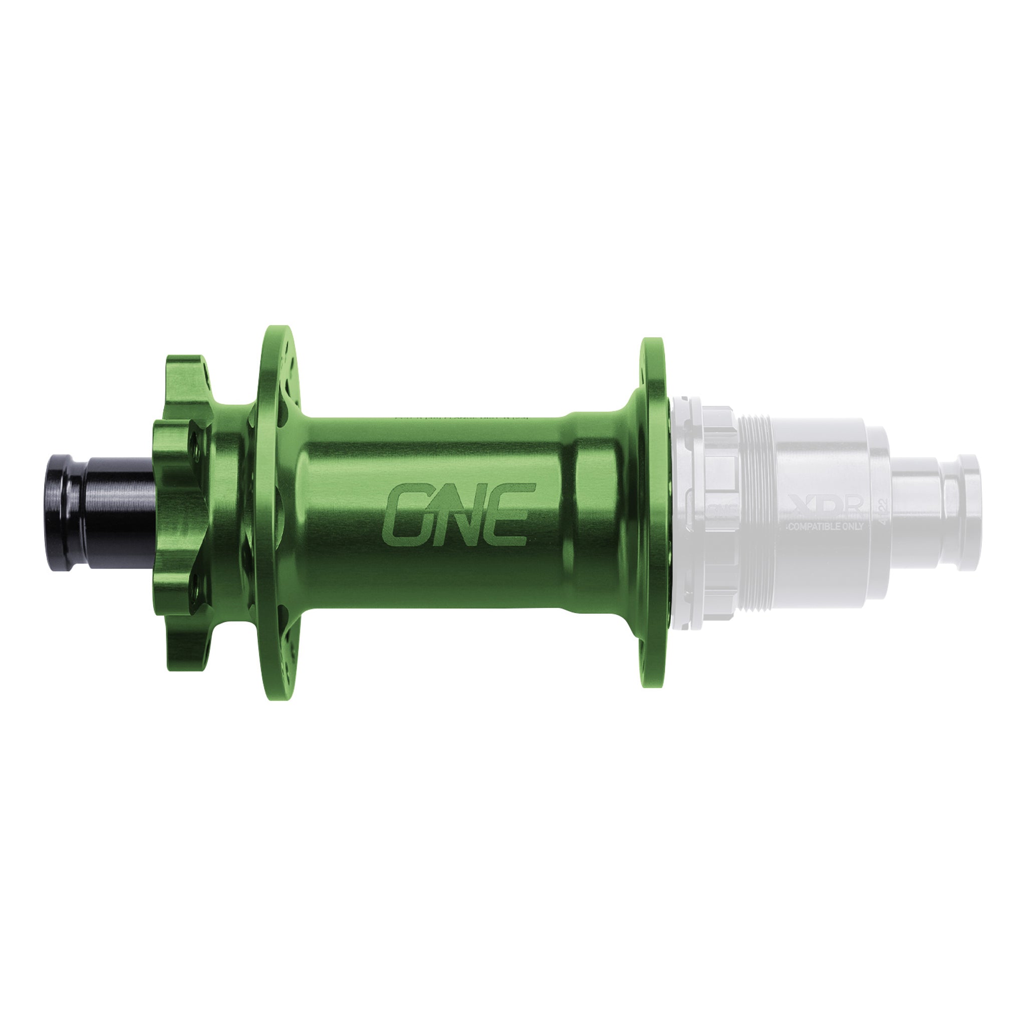 OneUp Components 6B-Disc Rear Hub, 12x148mm, No FH, 32h, Dark Green-0